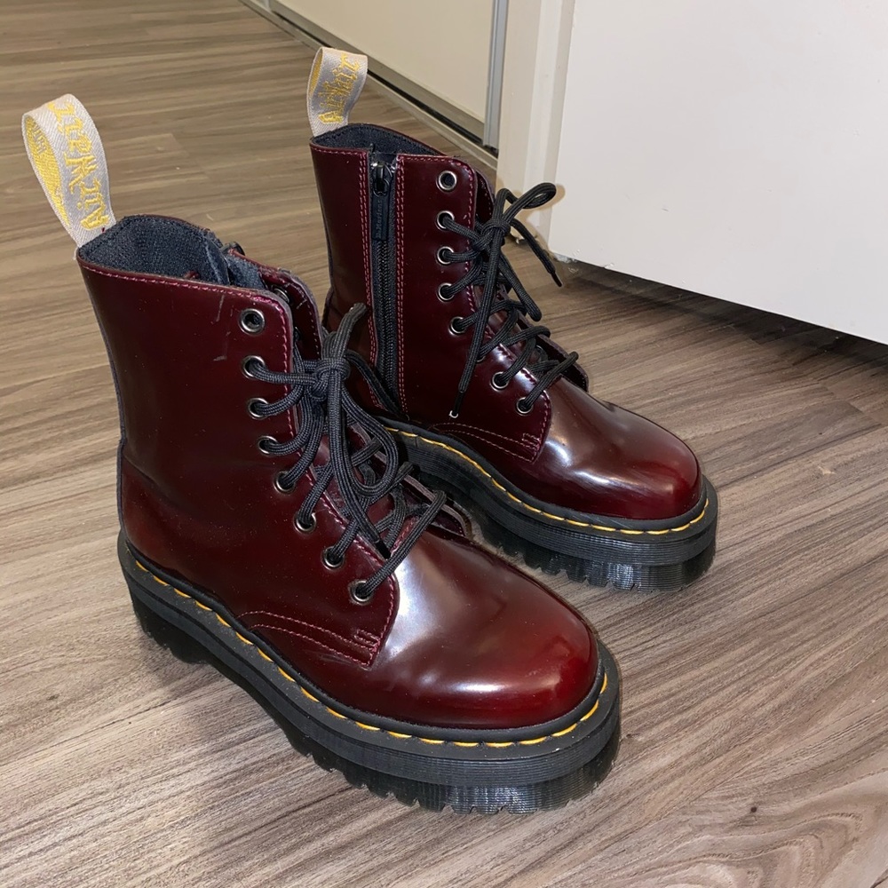Dr martens Jadon boots vegan cherry